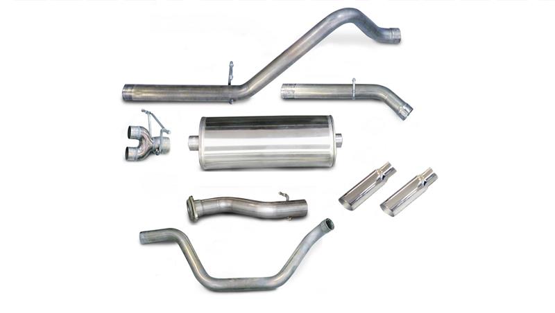 Chevrolet Silverado Performance Exhaust - Dual Rear Exit - CORSA Performance - Cat Back - Polished - `07-`08